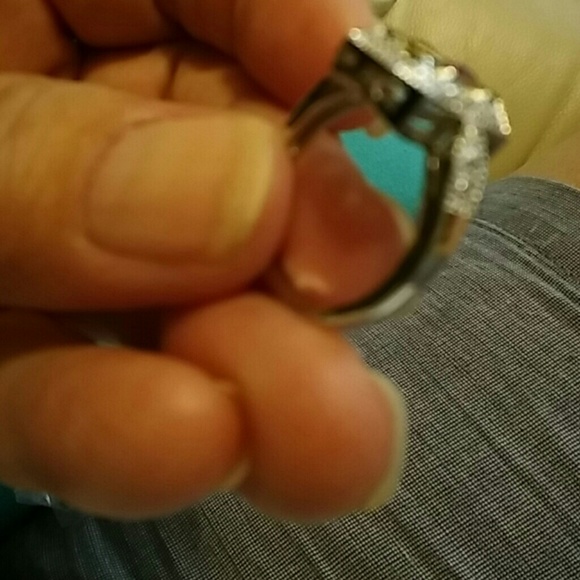 New Art deco simulated ruby ring 925 stamped - Picture 6 of 7